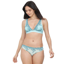 Load image into Gallery viewer, Wacoal Embrace Lace Low Waist Medium Coverage Bridal Wear Lace Bikini Panty - Aqua 64391