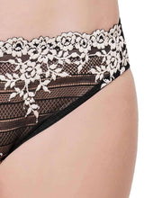 Load image into Gallery viewer, Wacoal Embrace Lace Low Waist Medium Coverage Bridal Wear Lace Bikini Panty - Black 64391