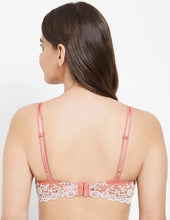 Load image into Gallery viewer, Wacoal Embrace Lace Non Padded Wired 3/4th Cup Bridal Wear Medium coverage Fashion Bra - Coral 65191