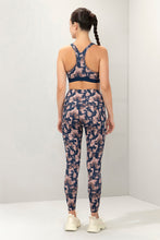 Load image into Gallery viewer, Amante Energize Medium Impact Round Neck Sports Bra - Stripy Geo Print 98701