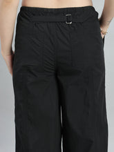 Load image into Gallery viewer, Go Colors Black Parachute Pants