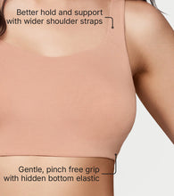 Load image into Gallery viewer, Enamor BambooBliss Pop-on Bra, Non-Padded, Wirefree, High Coverage - IB06 (White/Honey Beige)-Pack of 2