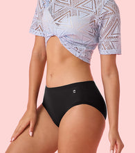 Load image into Gallery viewer, Enamor IP02 Innovations Invisi, Fit Flex, No Visible Panty Lines, All Day Comfort, Mid Waist Brief Panty for Women - Breathable Lightweight Fabric, Antimicrobial with Stain Release, Bonded Free Cut, Regular Coverage - Pack of 1 (Jet Black)