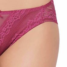Load image into Gallery viewer, Wacoal Lucy Low Waist Medium Coverage Bridal Wear Lace Bikini Panty - Wine LCP258