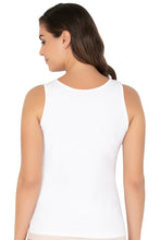 Load image into Gallery viewer, Amante Broad Strapped Body Hugging Cotton Tank Top (Pack of 2) - Nude-White 76802
