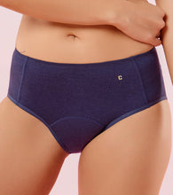 Load image into Gallery viewer, Enamor IP12 Bamboo Cotton Period Panty - Mid Waist, Full Back Coverage, Extended Protective Lining with Extra Layer at the Crotch - Eclipse