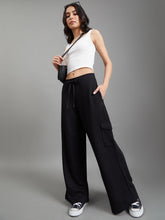 Load image into Gallery viewer, Go Colors Black Cargo Sweatpants