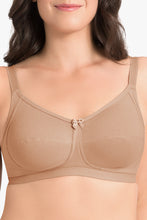 Load image into Gallery viewer, Amante Ultimo Essential Cotton Non-Padded Non-Wired Bra (Pack of 2) - Sandalwood-Black
