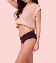 Load image into Gallery viewer, Enamor PH40 Innovations Invisi, All Day Comfort, Mid Waist Hipster Panty for Women - No Visible Panty Lines, Sweat wicking, Free Cut, Full Coverage - Pack of 1 (Grape Wine)