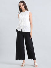 Load image into Gallery viewer, Go Colors Black Cotton Hakoba Palazzo