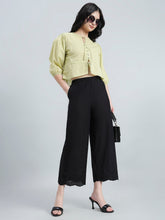 Load image into Gallery viewer, Go Colors Black 100% Cotton Hakoba Wide Pant