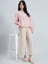 Load image into Gallery viewer, Go Colors Light Beige 100% Cotton Hakoba Wide Pant