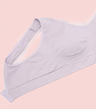 Load image into Gallery viewer, Enamor Innovations Flexifree, Plunge, Ultra Comfort Women's Bralette - No-Pinch, No-Dig, 360 Degree Flex, Seamless Lift, Fixed cup, Padded, Wirefree, High Coverage - F137 (Pastel Lilac)