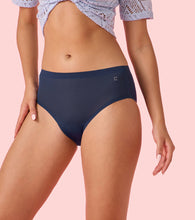 Load image into Gallery viewer, Enamor IP02 Innovations Invisi, Fit Flex, No Visible Panty Lines, All Day Comfort, Mid Waist Brief Panty for Women - Breathable Lightweight Fabric, Antimicrobial with Stain Release, Bonded Free Cut, Regular Coverage - Pack of 1 (Navy)