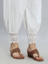 Load image into Gallery viewer, Go Colors White Embroidered Lace Salwar