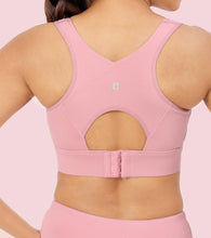 Load image into Gallery viewer, Enamor Crew Neck Sleeveless Crop length Sports Bra For Women - Hook & Eye Closure, Hugged Fit - A205 (Lilas)