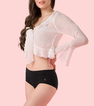 Load image into Gallery viewer, Enamor IP37 Innovations Flexi Free, Comfy Essentials, No Visible Panty Lines, All Day Comfort, Mid Waist Brief Panty for Women - Regular Coverage (Jet Black)