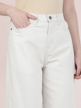 Load image into Gallery viewer, Go Colors Cream Twill Wide Pants