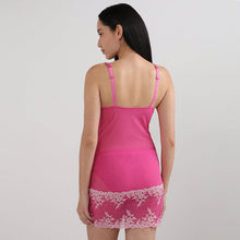 Load image into Gallery viewer, Wacoal Embrace Lace Non Padded Non Wired Bridal Wear Short Lace Babydoll Chemise-Dark Pink 814191