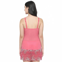 Load image into Gallery viewer, Wacoal Embrace Lace Non Padded Non Wired Bridal Wear Short Lace Babydoll Chemise - Pink 814191