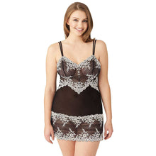 Load image into Gallery viewer, Wacoal Embrace Lace Non Padded Non Wired Bridal Wear Short Lace Babydoll Chemise - Black 814191
