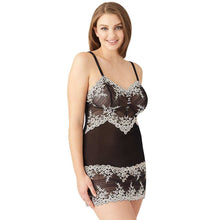 Load image into Gallery viewer, Wacoal Embrace Lace Non Padded Non Wired Bridal Wear Short Lace Babydoll Chemise - Black 814191