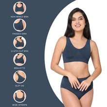Load image into Gallery viewer, Wacoal B-Smooth Padded Non-wired Full Cup Everyday Wear Full coverage Bralette - Navy Blue 835275