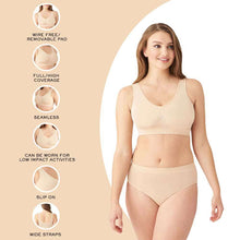 Load image into Gallery viewer, Wacoal B-Smooth Padded Non-wired Full Cup Everyday Wear Full coverage Bralette - Beige 835275