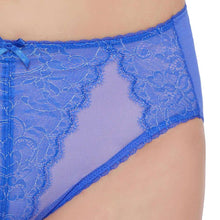Load image into Gallery viewer, Wacoal Retro Chic High Waist Full Coverage Everyday Wear Lace Panty - Blue 841186