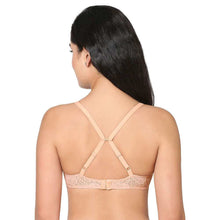 Load image into Gallery viewer, Wacoal Halo Lace Non Padded Wired Full Cup Bridal Wear Plus Size Lace Bra - Peach 851205