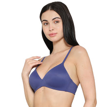 Load image into Gallery viewer, Wacoal How Perfect Padded Non-wired 3/4th Cup Medium Coverage Seamless T-Shirt Bra -Blue 852189