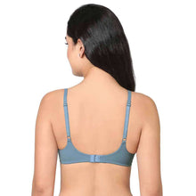 Load image into Gallery viewer, Wacoal How Perfect Padded Non-wired 3/4th Cup Medium Coverage Seamless T-Shirt Bra - Blue 852189