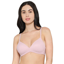 Load image into Gallery viewer, Wacoal How Perfect Padded Non-wired 3/4th Cup Medium Coverage Seamless T-Shirt Bra - Pink 852189