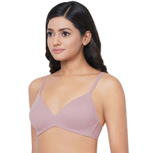 Load image into Gallery viewer, Wacoal How Perfect Padded Non-wired 3/4th Cup Medium Coverage Seamless T-Shirt Bra - Mauve 852189