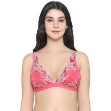 Load image into Gallery viewer, Wacoal Embrace Lace Non Padded Non Wired 3/4th Cup Bridal Wear Medium coverage Lace Bralette - Pink 852191