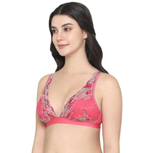 Load image into Gallery viewer, Wacoal Embrace Lace Non Padded Non Wired 3/4th Cup Bridal Wear Medium coverage Lace Bralette - Pink 852191