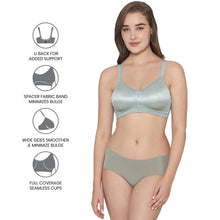 Load image into Gallery viewer, Wacoal Back Appeal Non Padded Non-Wired Full Cup Everyday Wear Plus Size Seamless Full Support Bra - Green 852303