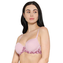 Load image into Gallery viewer, Wacoal Embrace Lace Contour Padded Wired 3/4th Cup Everyday Wear Medium coverage T-Shirt Bra - Light Pink 853191