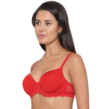 Load image into Gallery viewer, Wacoal Embrace Lace Contour Padded Wired 3/4th Cup Everyday Wear Medium coverage T-Shirt Bra - Red 853191