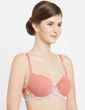 Load image into Gallery viewer, Wacoal Embrace Lace Padded Wired 3/4Th Cup Lace T-Shirt Spacer Cup Bra - Coral 853191