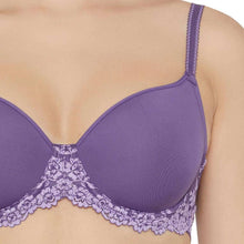 Load image into Gallery viewer, Wacoal Embrace Lace Contour Padded Wired 3/4th Cup Everyday Wear Medium coverage T-Shirt Bra - Purple 853191