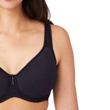 Load image into Gallery viewer, Wacoal Basic Beauty Lightly Padded Wired Full Coverage Full Support Everyday Comfort Spacer Cup Bra-Black 853192