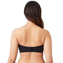 Load image into Gallery viewer, Wacoal Halo Lace Non Padded Wired Half Cup Bridal Wear Plus Size Strapless Lace Bra - Black 854205