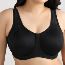 Load image into Gallery viewer, Wacoal Sport Non Padded Wired Full Coverage Full Support High Intensity Sports Bra - Black 855170