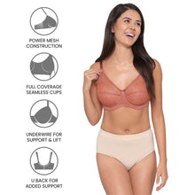 Load image into Gallery viewer, Wacoal Retro Chic Non Padded Wired Full Coverage Full Support Everyday Comfort Bra - Brown 855186