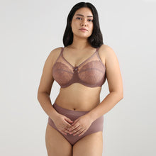 Load image into Gallery viewer, Wacoal Retro Chic Non Padded Wired Full Coverage Full Support Everyday Comfort Bra - Coffee 855186