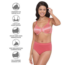 Load image into Gallery viewer, Wacoal Back Appeal Non Padded Wired Full Cup Everyday Wear Plus Size Comfortable Full Support Bra - Red 855303