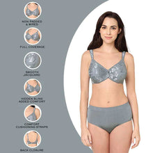 Load image into Gallery viewer, Wacoal Awareness Non Padded Wired Full Coverage Full Support Plus Size Bra - Grey 85567