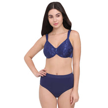 Load image into Gallery viewer, Wacoal Awareness Non Padded Wired Full Coverage Full Support Plus Size Bra - Navy 85567