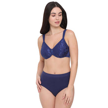 Load image into Gallery viewer, Wacoal Awareness Non Padded Wired Full Coverage Full Support Plus Size Bra - Navy 85567